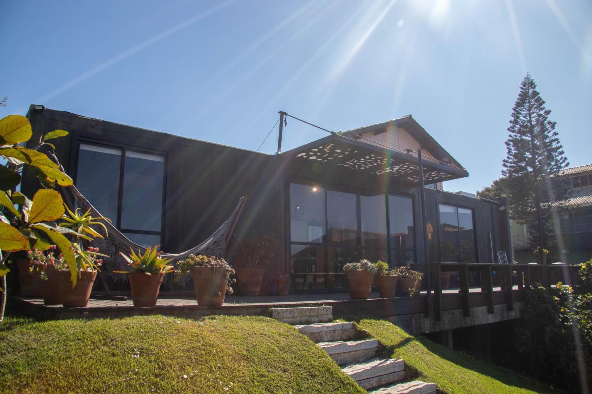 Casa Container de Frente para o Mar no Campeche, 4 hóspedes Florianopolis Exterior foto